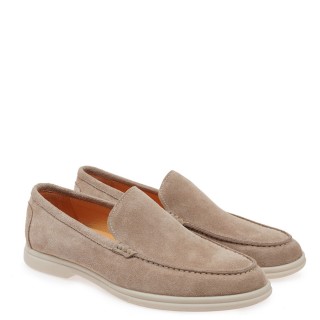 Ανδρικά Μοκασίνια & Loafers W5700151125D Δέρμα Καστόρι Μπεζ ISAAC ROMA