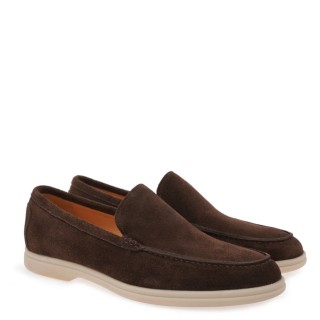Ανδρικά Μοκασίνια & Loafers W57001511520 Δέρμα Καστόρι Καφέ ISAAC ROMA