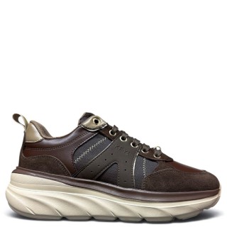 Γυναικεία Sneakers K-13501 Δέρμα-Δέρμα Καστόρι Καφέ KEYS