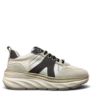Γυναικεία Sneakers K-13501 Δέρμα-Δέρμα Καστόρι Μπεζ KEYS