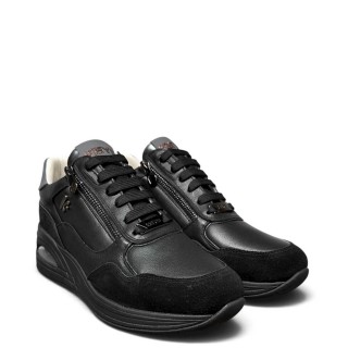 Γυναικεία Sneakers K-13610 Δέρμα-Δέρμα Καστόρι Μαύρο KEYS
