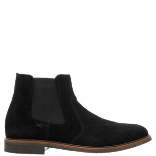 Ανδρικά Μποτάκια 23X-1014-2 Δέρμα Καστόρι Μαύρο KRICKET