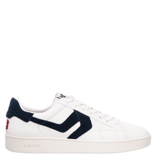Ανδρικά Sneakers 235658-846-SNEAKERS Δέρμα Καστόρι-Eco-Leather Λευκό-Μπλέ Levi's