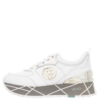 Γυναικεία Sneakers BA2061 P0102 MAXI WONDER 38 Δέρμα Λευκό Liu-Jo