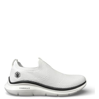 Γυναικεία Sneakers 102268427-LVORY Ελαστικό Ύφασμα Λευκό LUMBERJACK