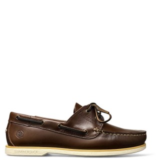 Ανδρικά Boat Shoes 102268814-NAVIGATOR Δέρμα Ταμπά LUMBERJACK