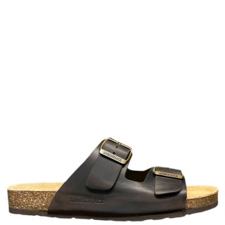 Ανδρικές Σαγιονάρες & Παντόφλες SMD9206-001-D05-FLINT Δέρμα Κονιάκ LUMBERJACK