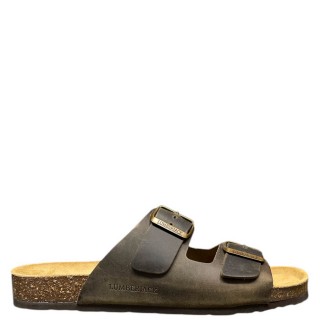 Ανδρικές Σαγιονάρες & Παντόφλες SMD9206-001-D05-FLINT Δέρμα Καφέ LUMBERJACK