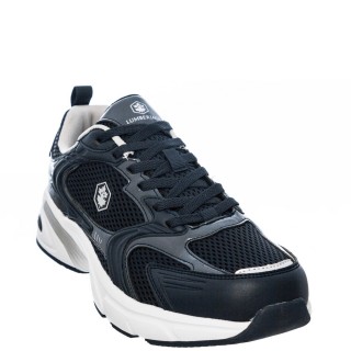 Ανδρικά Sneakers SMI2611-001-T54-ATHENS Ύφασμα-Eco-Leather Μπλέ Lumberjack