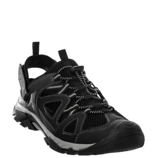Ανδρικά Πέδιλα SMI5206-002-Z55-HOOVER Ύφασμα-Eco-Leather Μαύρο LUMBERJACK
