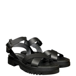 Γυναικεία Πέδιλα SWM0106-001-B01-OTTAVIA Δέρμα Μαύρο LUMBERJACK