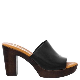 Γυναικεία Mules 748-24005 Δέρμα Μαύρο MARILA