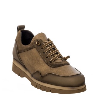 Γυναικεία Sneakers 748-24515 Δέρμα-Δέρμα Καστόρι Πούρο MARILA