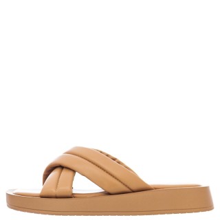 Γυναικείες Παντόφλες V22-15111 Eco-Leather Μπεζ MISS NV