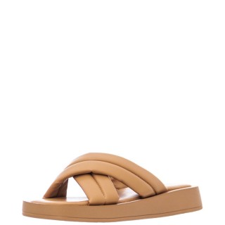 Γυναικείες Παντόφλες V22-15111 Eco-Leather Μπεζ MISS NV