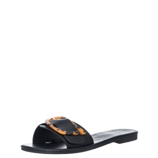 Γυναικείες Παντόφλες V96-13234 Eco-Leather Μαύρο MISS NV