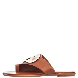 Γυναικείες Παντόφλες V96-15411 Eco-Leather Camel MISS NV