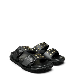 Γυναικείες Παντόφλες PLS700005-999-OCEAN STUDS Σιλικόνη-Τρουκς Μαύρο PEPE JEANS