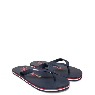 Ανδρικές Σαγιονάρες & Παντόφλες PMS700017-595-Bay Beach Party M Σιλικόνη Μπλέ PEPE JEANS