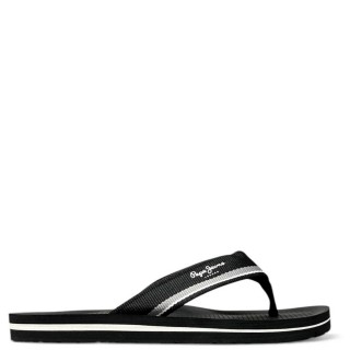 Ανδρικές Σαγιονάρες & Παντόφλες PMS700021-999-WEST BOAT Ύφασμα Μαύρο PEPE JEANS