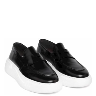 Ανδρικά Μοκασίνια & Loafers KA-923 Δέρμα Μαύρο Raymont