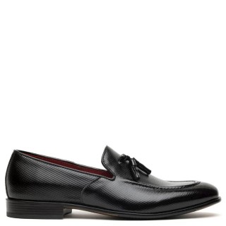 Ανδρικά Μοκασίνια & Loafers KA-755 Δέρμα Λουστρίνι Μαύρο Raymont