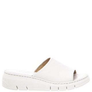 Γυναικείες Παντόφλες 580-24002 Δέρμα Λευκό RELAXSHOE