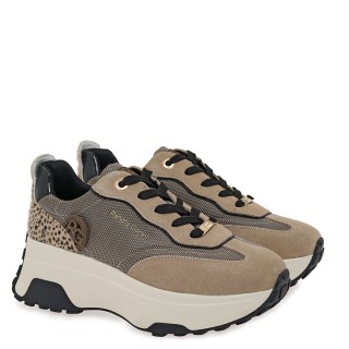 Γυναικεία Sneakers V119R534398D Δέρμα Καστόρι Μπεζ RENATO GARINI