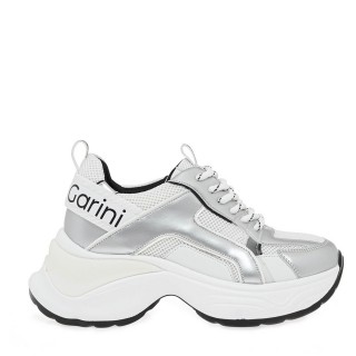 Γυναικεία Sneakers V119R7453480 Ύφασμα-Eco-Leather Λευκό-Ασημί RENATO GARINI Γυναικεία Sneakers V119R7453480 Ύφασμα-Eco-Leather Λευκό-Ασημί RENATO GARINI