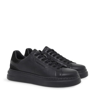 Ανδρικά Sneakers V570011136R0 Δέρμα Καστόρι-Eco-Leather Μαύρο RENATO GARINI