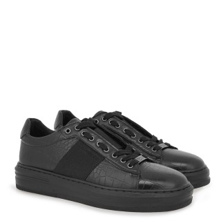 Ανδρικά Sneakers V57006832024 Eco-Leather Κροκό Μαύρο Renato Garini