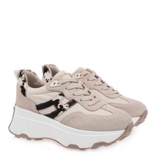 Γυναικεία Sneakers W119R54333W0 Δέρμα Καστόρι Μπεζ RENATO GARINI