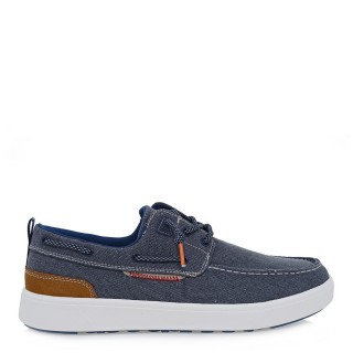 Ανδρικά Boat Shoes W589S07711C7 Καμβάς Μπλέ RENATO GARINI
