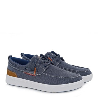 Ανδρικά Boat Shoes W589S07711C7 Καμβάς Μπλέ RENATO GARINI