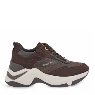 Γυναικεία Sneakers X119R1644501 Ύφασμα-Eco-Suede Καφέ RENATO GARINI