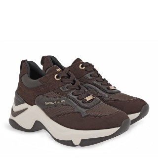 Γυναικεία Sneakers X119R1644501 Ύφασμα-Eco-Suede Καφέ RENATO GARINI
