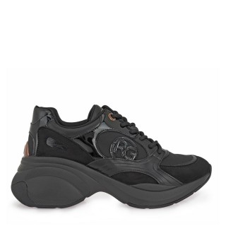 Γυναικεία Sneakers X119R6513001 Ύφασμα-Eco-Leather Μαύρο RENATO GARINI