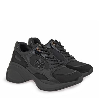 Γυναικεία Sneakers X119R6513001 Ύφασμα-Eco-Leather Μαύρο RENATO GARINI