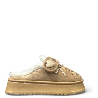 Γυναικείες Χειμερινές Παντόφλες SN260206 Eco-Suede Μπεζ SANRIO