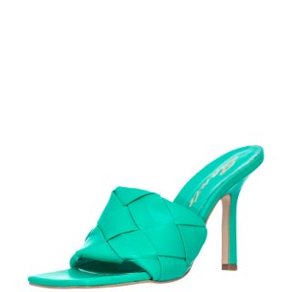 Γυναικεία Mules 21-231 Eco-Leather Πράσινο SANTE