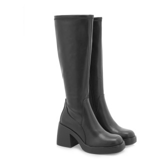 Γυναικείες Μπότες V234Y8834001 Ελαστικό Eco-Leather Μαύρο SEVEN