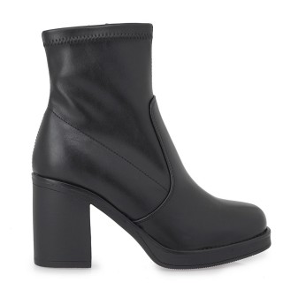 Γυναικεία Μποτάκια V327E6015001 Ελαστικό Eco-Leather Μαύρο SEVEN