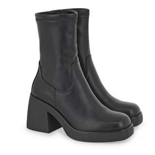 Γυναικεία Μποτάκια V334Y8854001 Ελαστικό Eco-Leather Μαύρο SEVEN