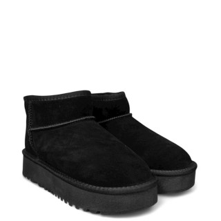 Γυναικεία Μποτάκια V339W5512004 Δέρμα Καστόρι Μαύρο SEVEN