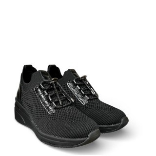 Γυναικεία Sneakers W199F7923171 Ελαστικό Ύφασμα Μαύρο SEVEN