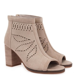 Γυναικεία Μποτάκια W319R3184585 Eco-Suede Μπεζ SEVEN