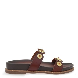 Γυναικείες Παντόφλες W439W5052501 Eco-Leather Καφέ SEVEN