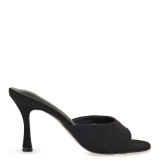 Γυναικεία Πέδιλα W485L3715004 Eco-Suede Μαύρο SEVEN