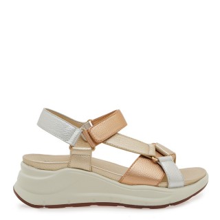 Γυναικείες Πλατφόρμες W489Q13332Y3 Eco-Leather Ασημί-Ροζ Χρυσό-Πλατίνα SEVEN
