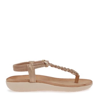 Γυναικεία Πέδιλα W489Q252237M Eco-Leather-Στράς Ροζ Χρυσό SEVEN